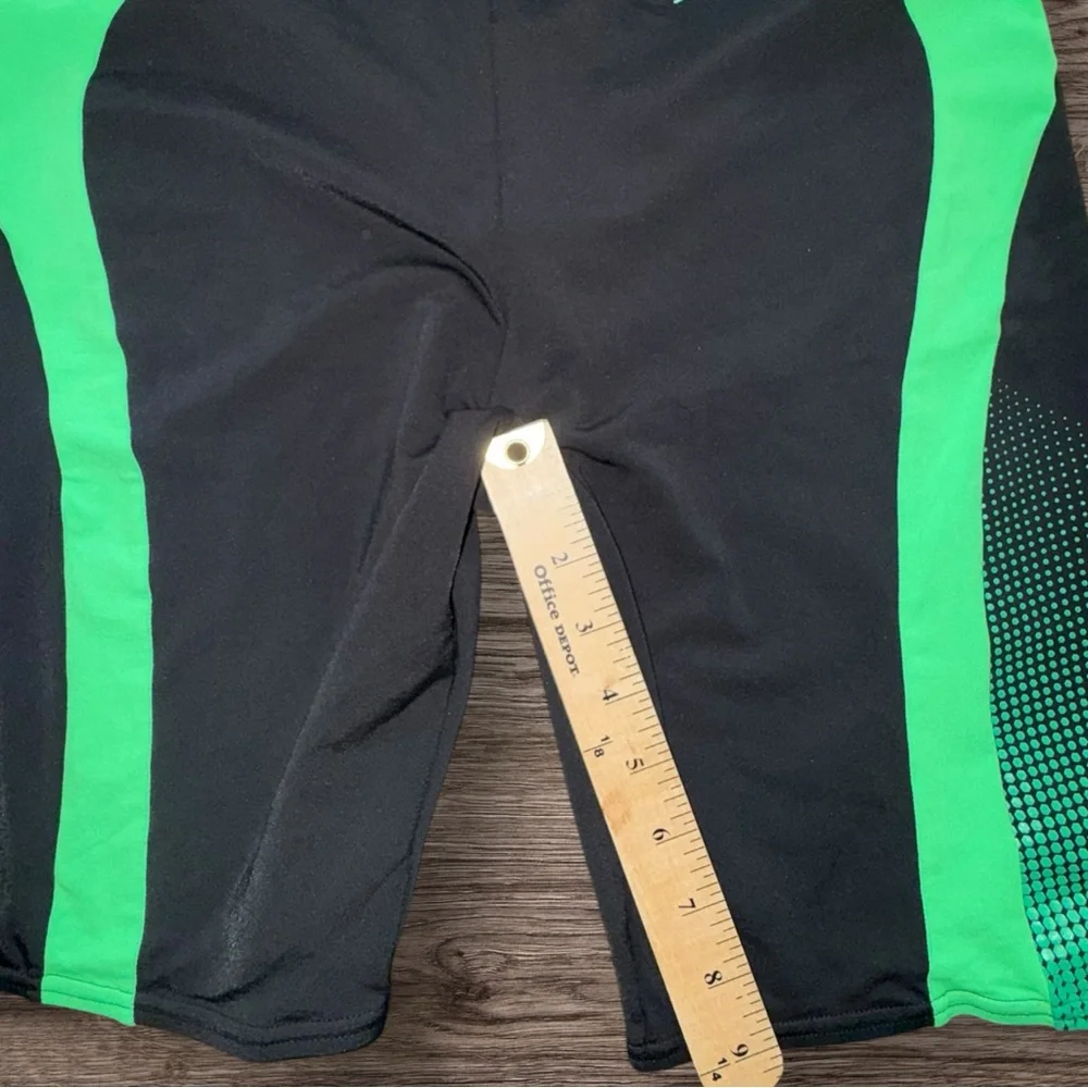 Speedo Endurance Jammer Swim Shorts Black & Green Men’s‎ Size 40 Athletic